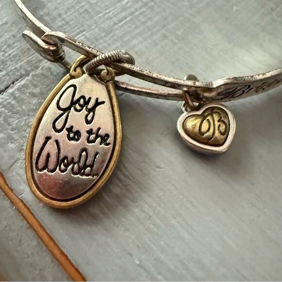 Brighton Silver Tone Joy to the World Bangle Bracelet - Picture 1 of 5